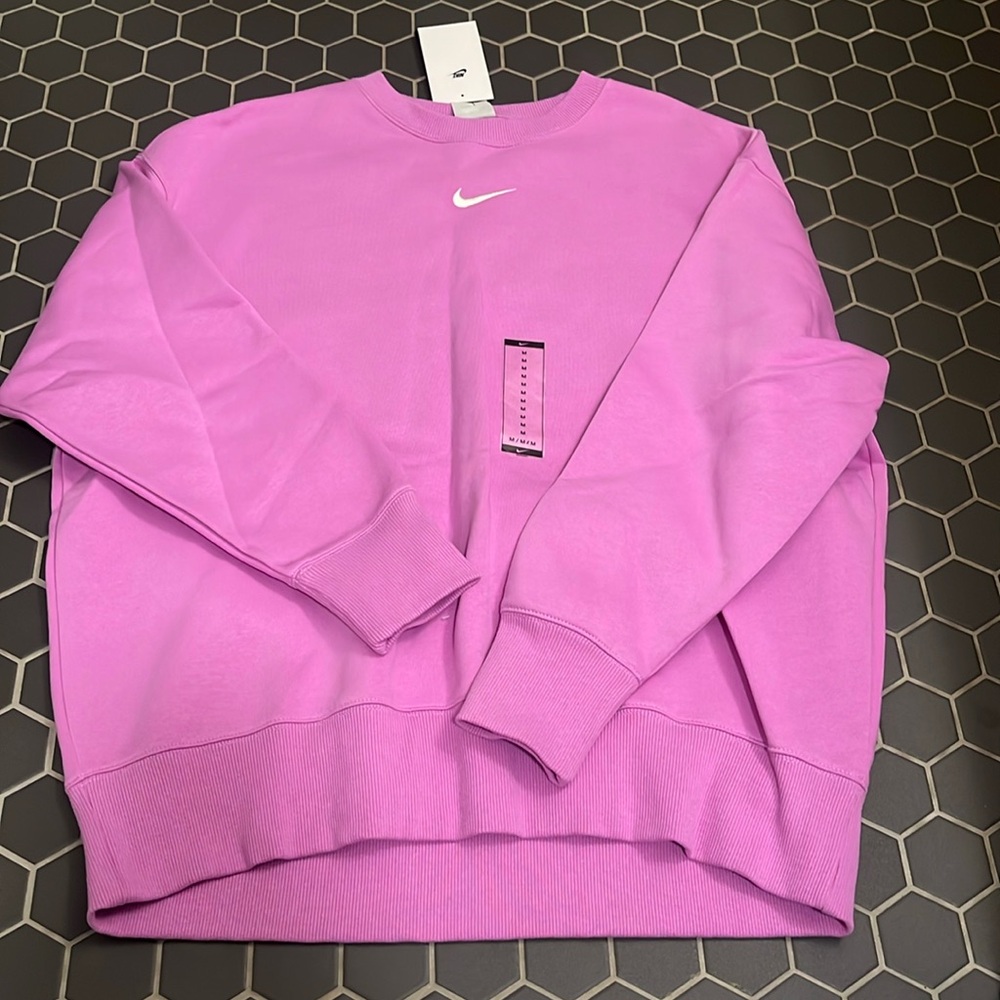 magenta nike crewneck